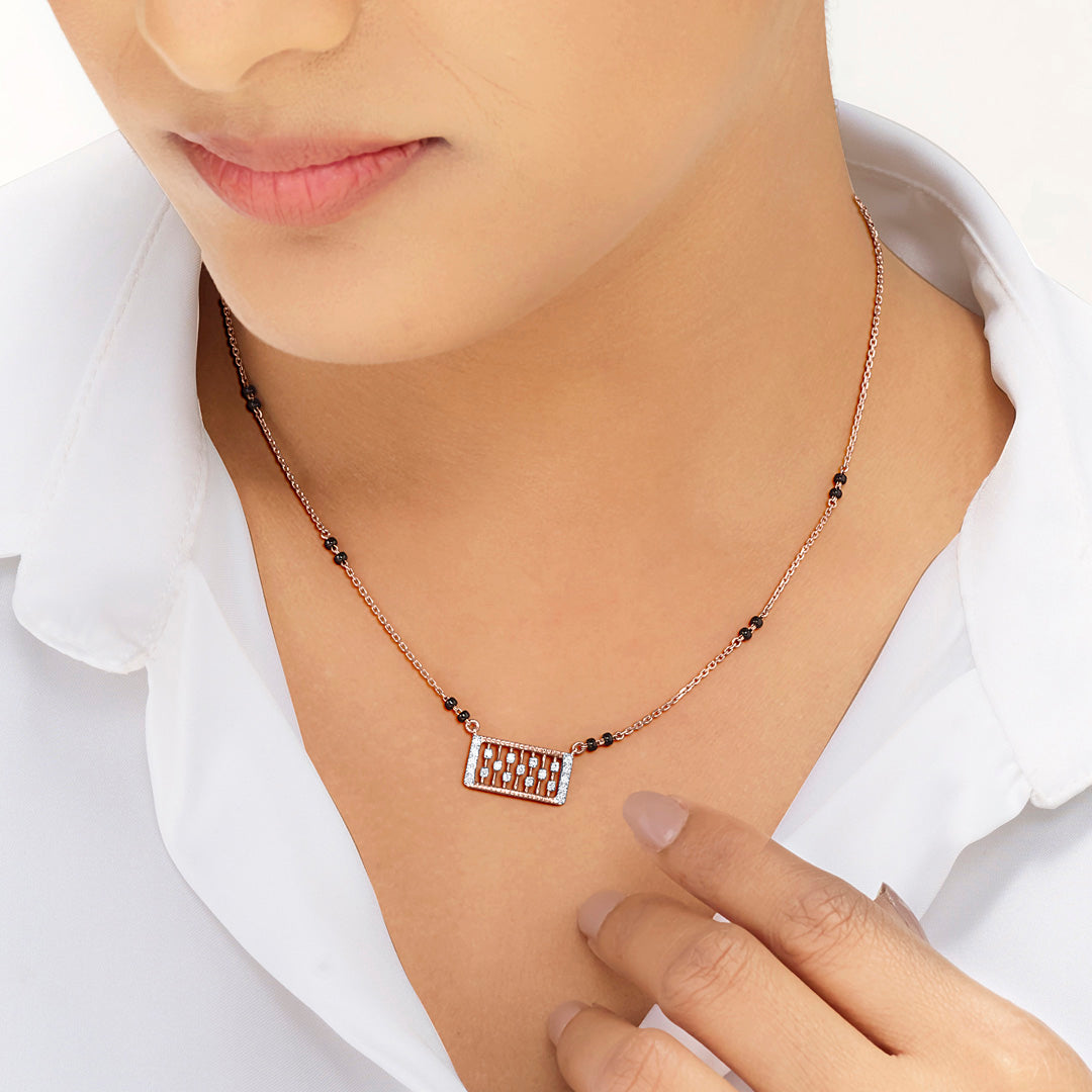 Enduring Promise Diamond & Gold Tanmaniya Mangalsutra for Women