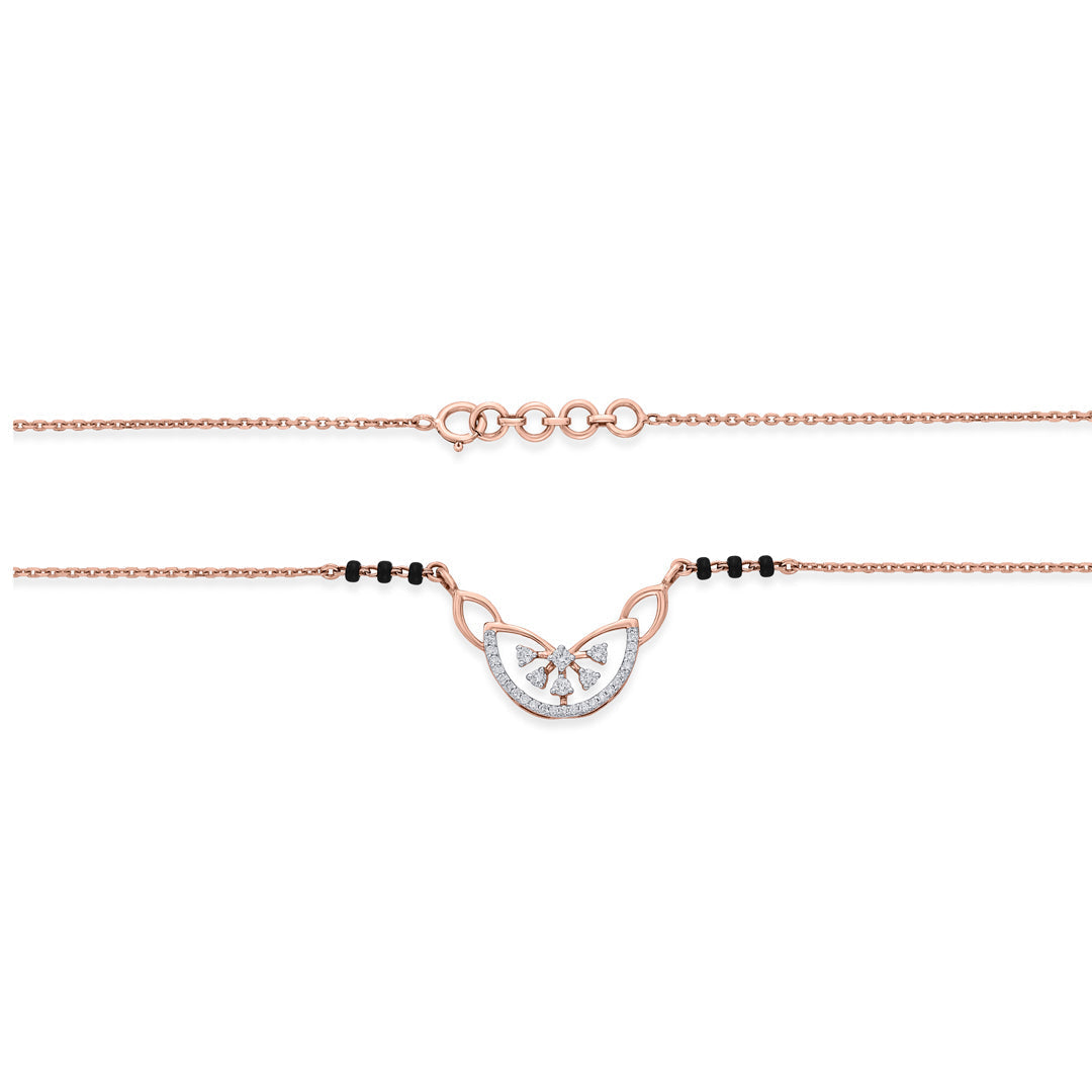 Infinite Promise Diamond & Gold Tanmaniya Mangalsutra for Women