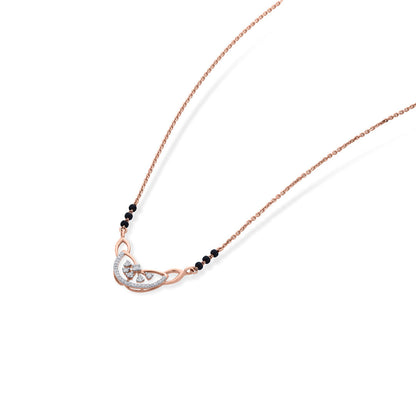 Infinite Promise Diamond & Gold Tanmaniya Mangalsutra for Women