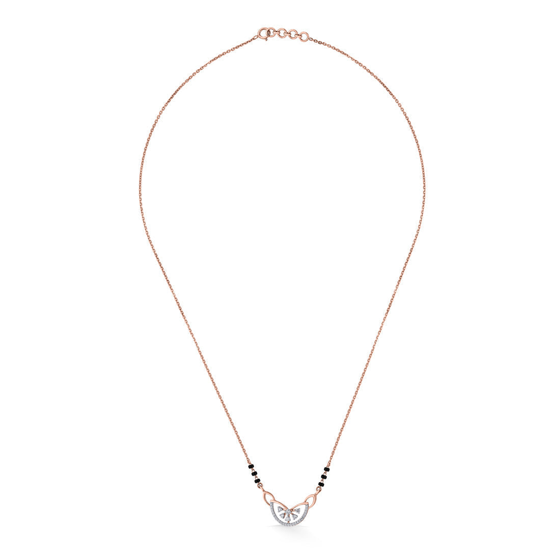 Infinite Promise Diamond & Gold Tanmaniya Mangalsutra for Women