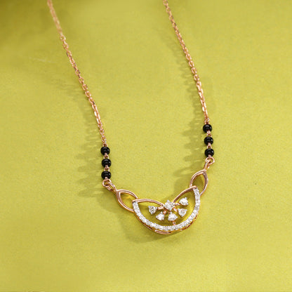 Infinite Promise Diamond & Gold Tanmaniya Mangalsutra for Women