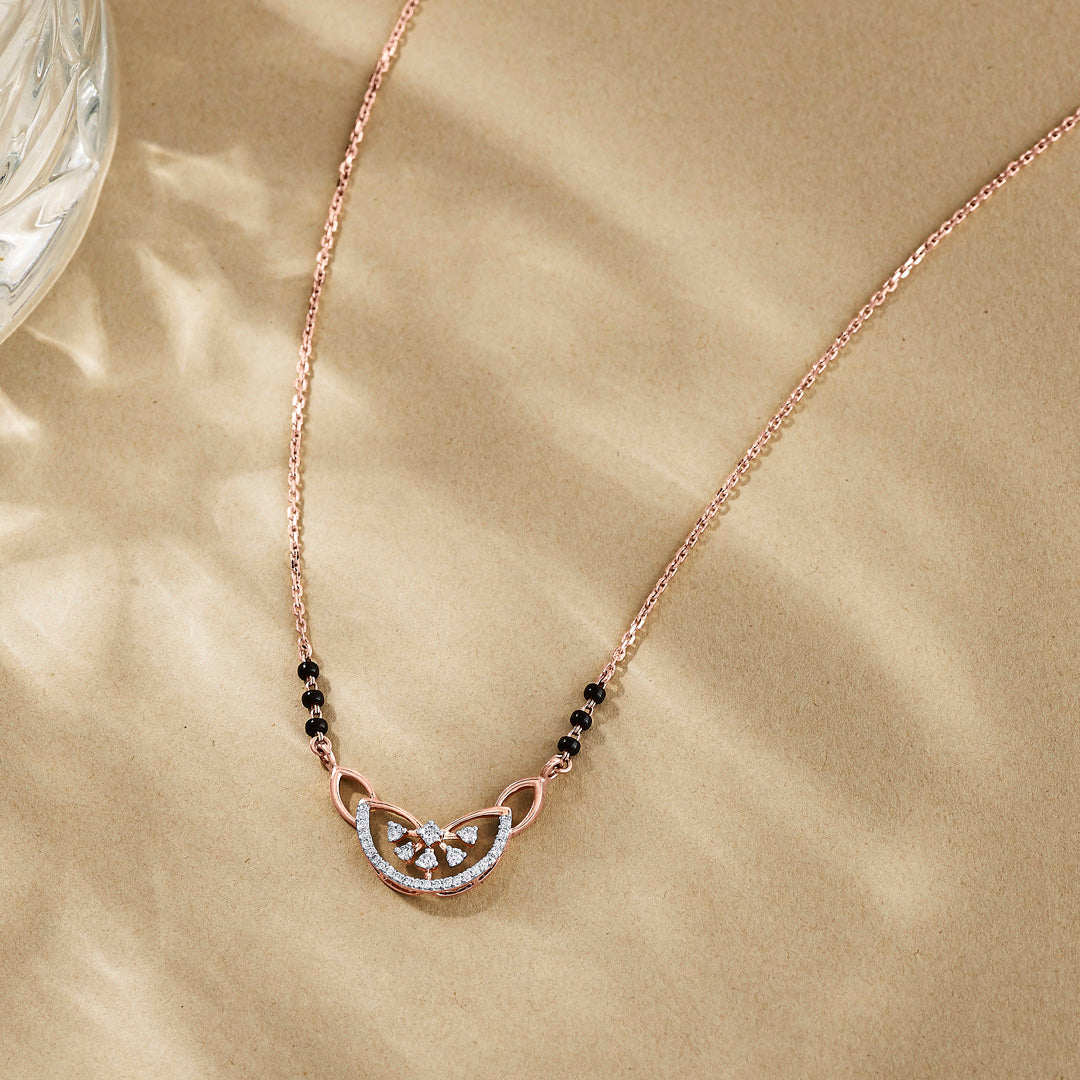 Infinite Promise Diamond & Gold Tanmaniya Mangalsutra for Women