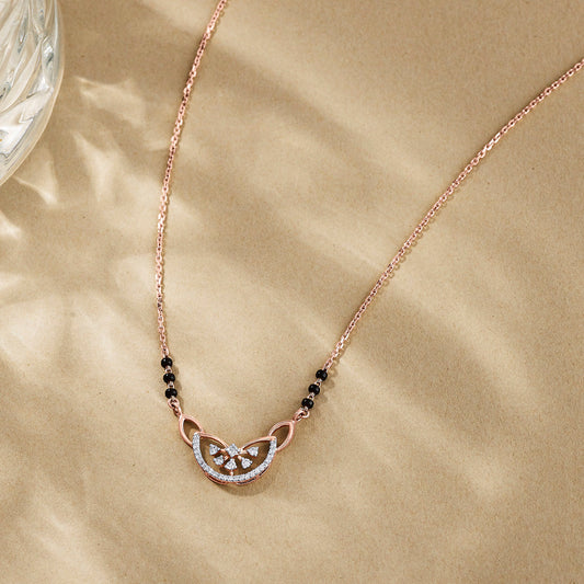 Infinite Promise Diamond & Gold Tanmaniya Mangalsutra for Women
