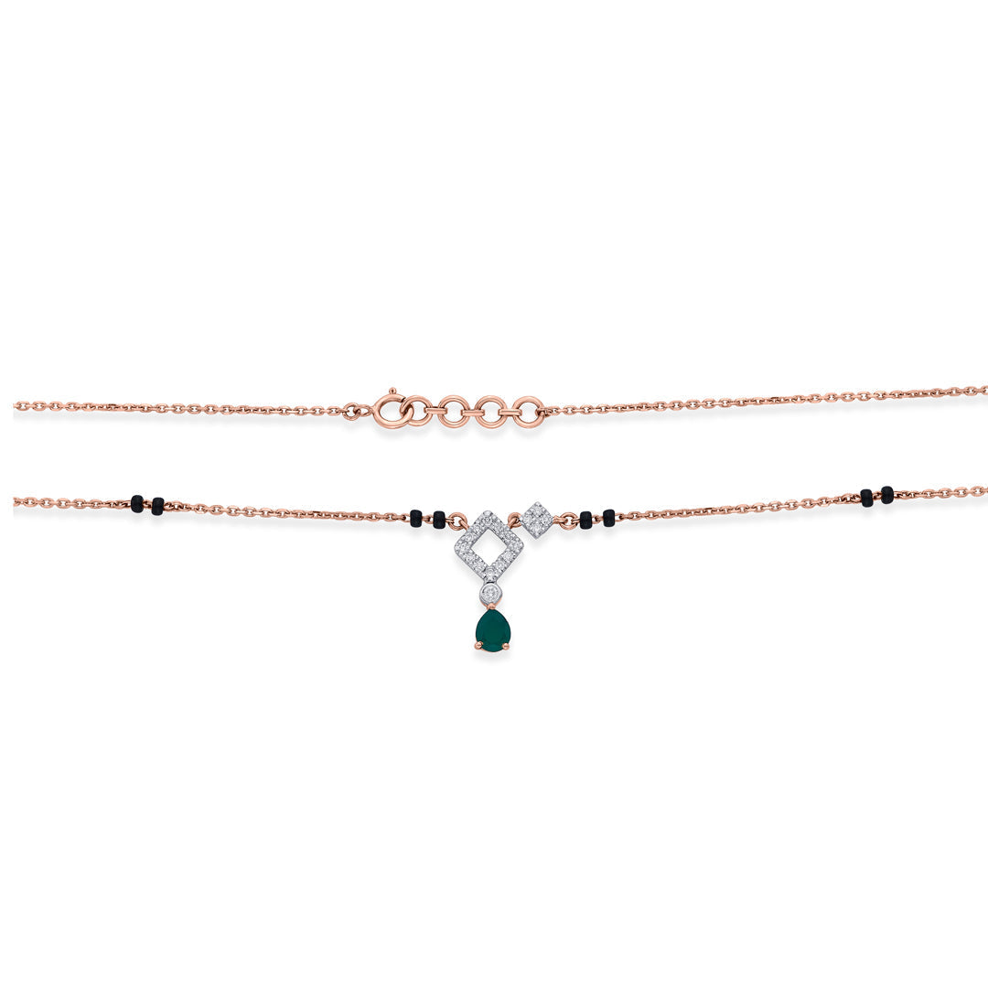 Infinite Radiance Diamond & Gold Tanmaniya Mangalsutra for Women