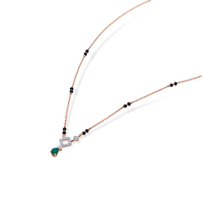 Infinite Radiance Diamond & Gold Tanmaniya Mangalsutra for Women