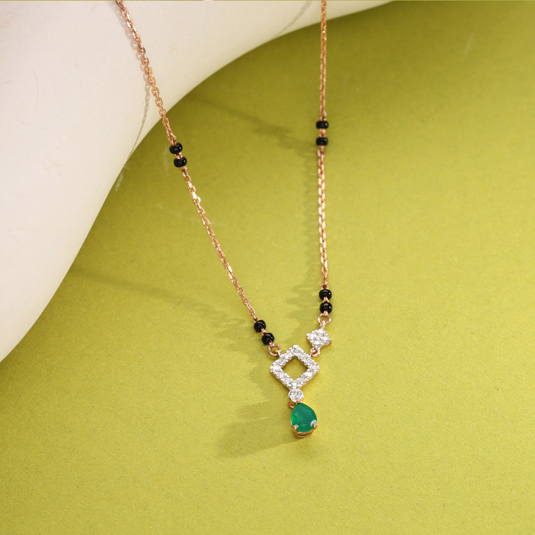Infinite Radiance Diamond & Gold Tanmaniya Mangalsutra for Women