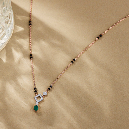 Infinite Radiance Diamond & Gold Tanmaniya Mangalsutra for Women
