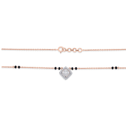 Stellar Glow Diamond & Gold Tanmaniya Mangalsutra for Women