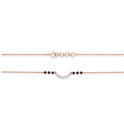 Infinite Link Diamond & Gold Tanmaniya Mangalsutra for Women