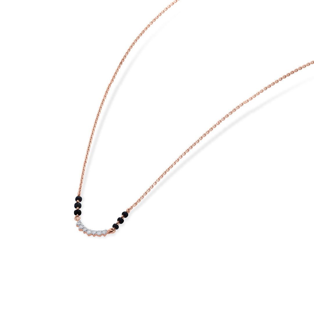 Infinite Link Diamond & Gold Tanmaniya Mangalsutra for Women