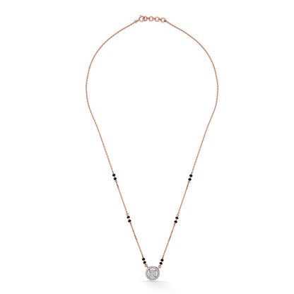 Stellar Glint Diamond & Gold Tanmaniya Mangalsutra for Women