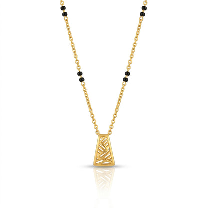 Edge Geometry 9kt Gold Mangalsutra