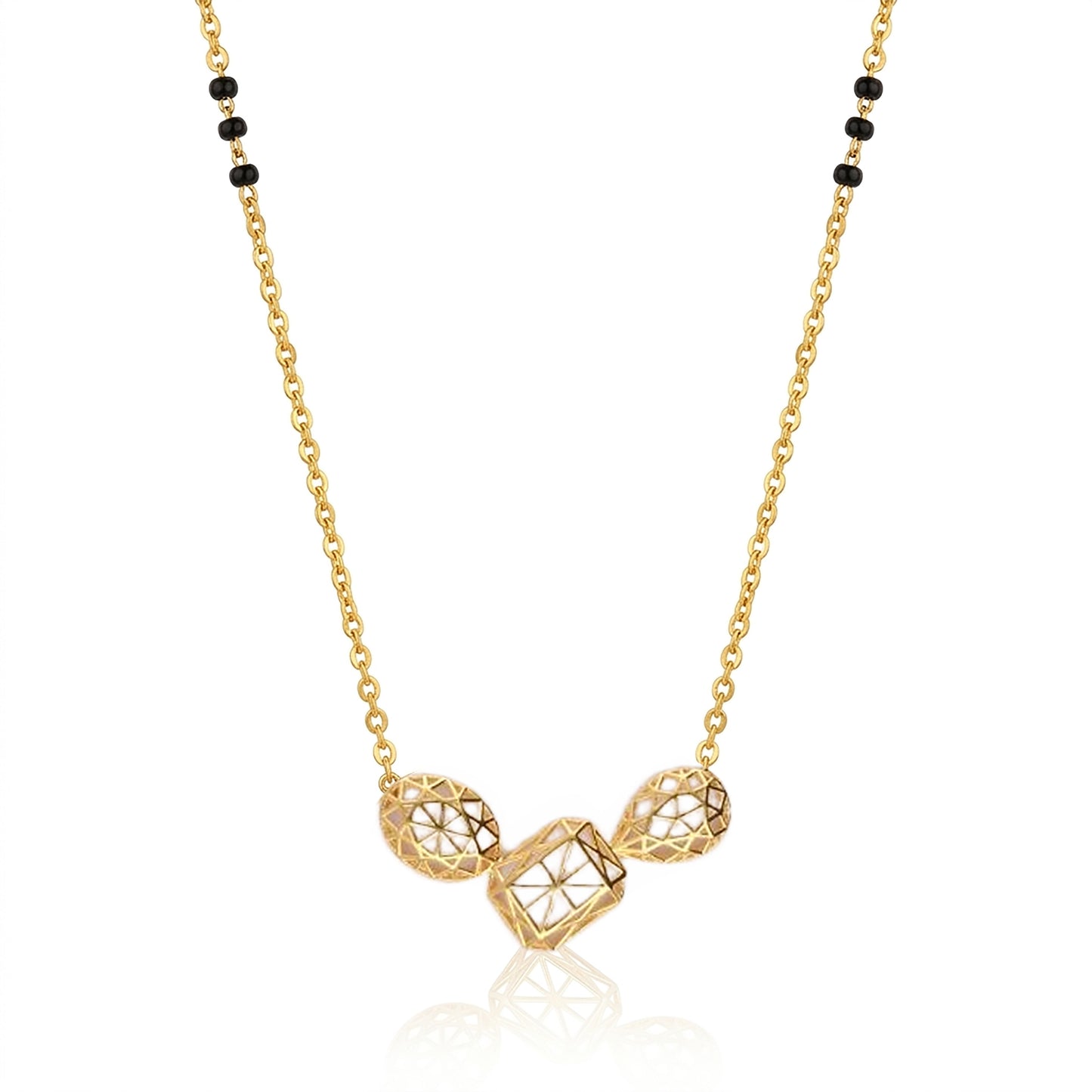 Geometric Union 9kt Gold Mangalsutra