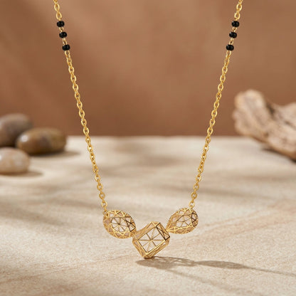 Geometric Union 9kt Gold Mangalsutra
