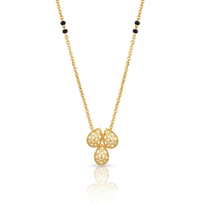 Mesh Ellipsis 9kt Gold Mangalsutra