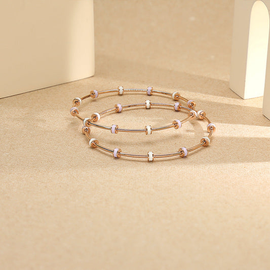 Sculpted Glow Gold Bangles for Women