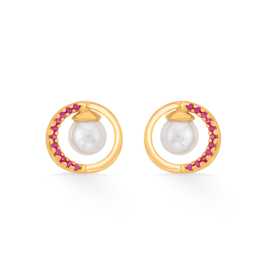 Orbit Glow Gold Necklace Set for Women