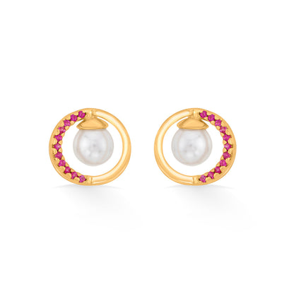 Orbit Glow Gold Necklace Set for Women