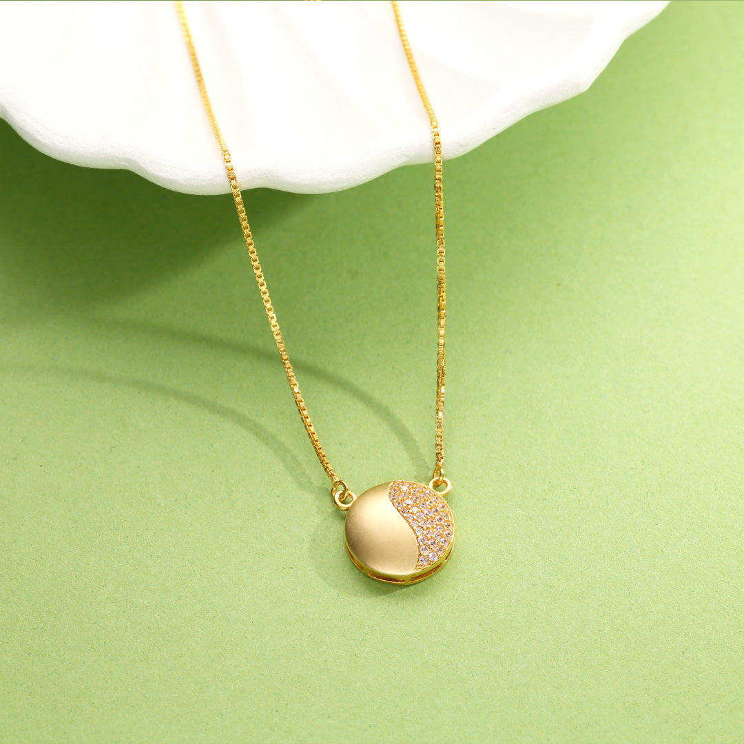 Opal Sunrise Gold Modern Necklace for Women