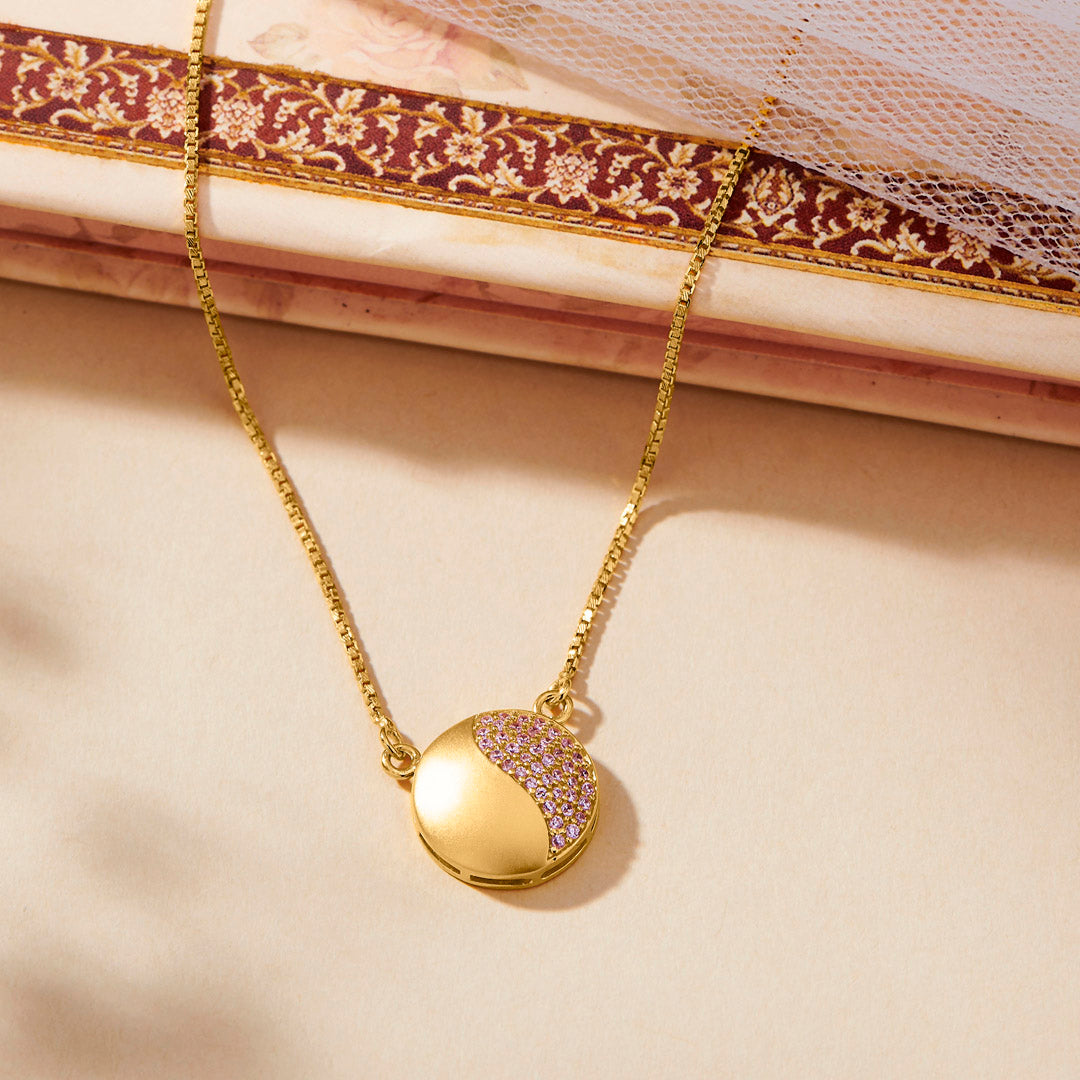 Opal Sunrise Gold Modern Necklace for Women