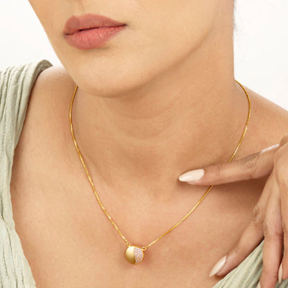Opal Sunrise Gold Modern Necklace for Women