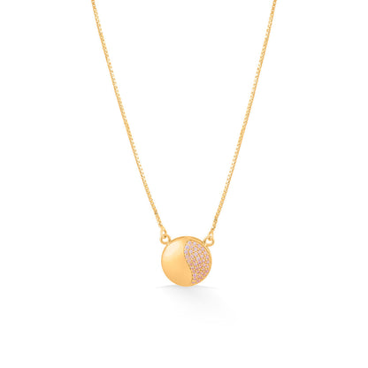 Opal Sunrise Gold Modern Necklace for Women
