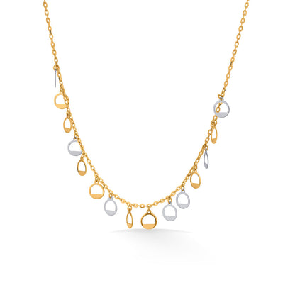 Eclipse Halo Gold Modern Necklace for Women