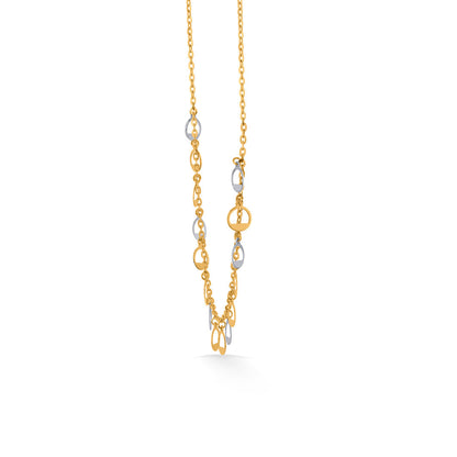 Eclipse Halo Gold Modern Necklace for Women