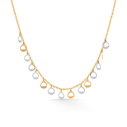 Eclipse Halo Gold Modern Necklace for Women