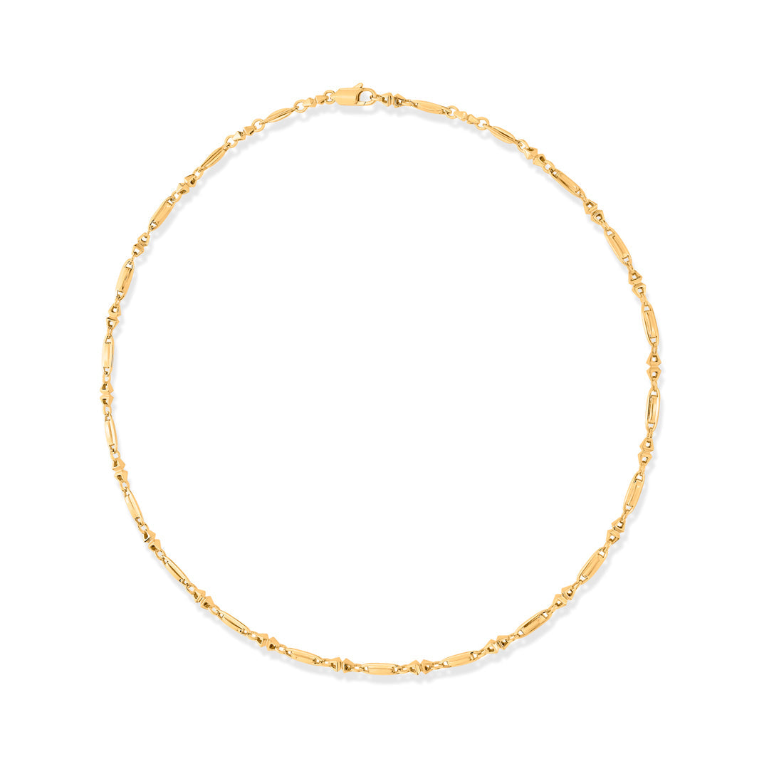 Solar Link Gold Fancy Chain for Men