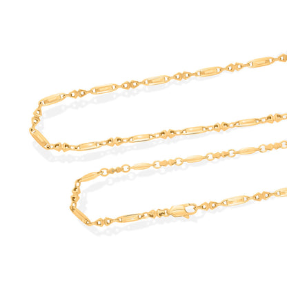 Solar Link Gold Fancy Chain for Men