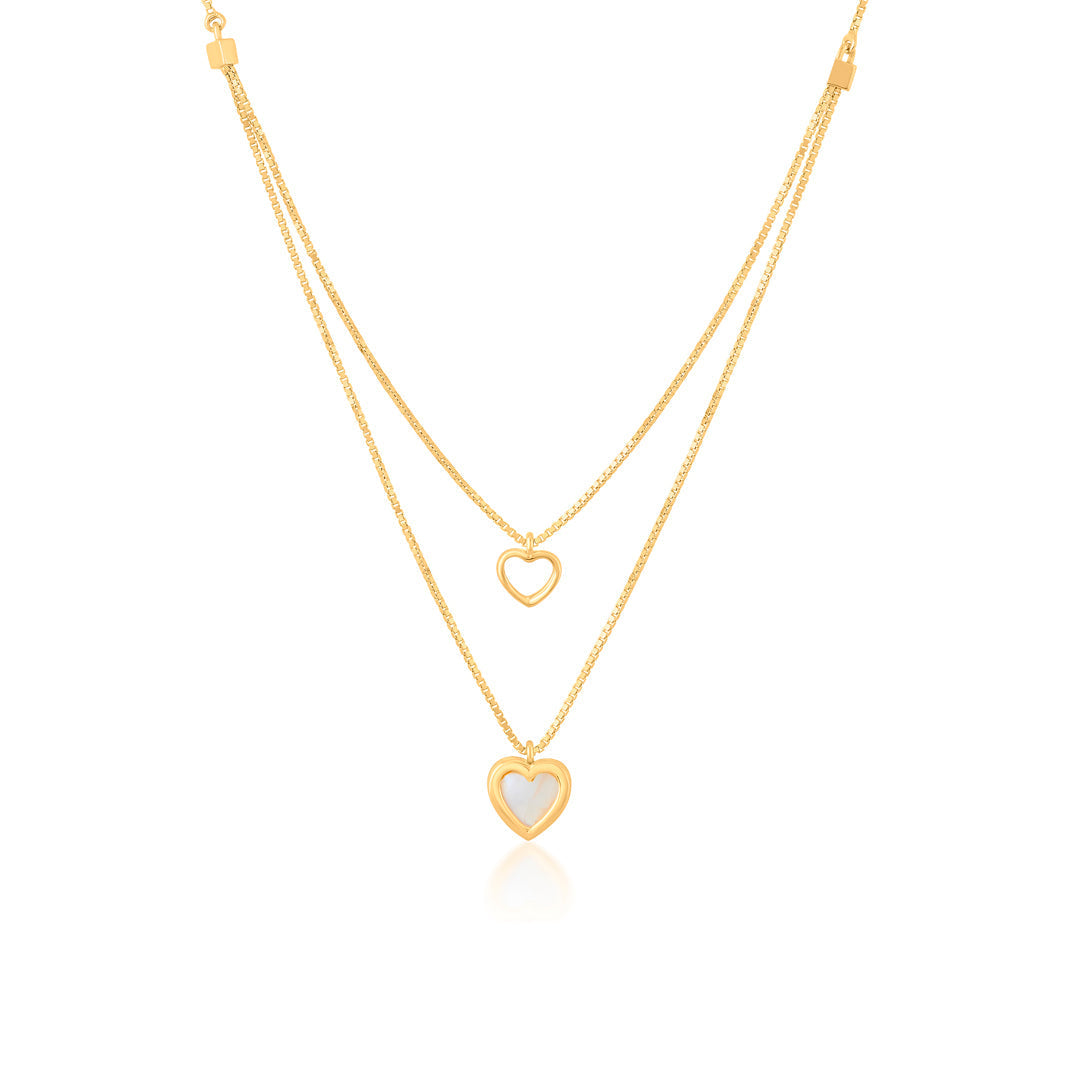 Pure Glow Gold Necklace Set for Women