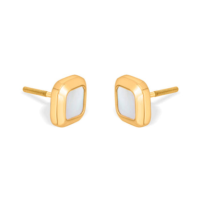 Soft Square Gold Necklace Set for Women