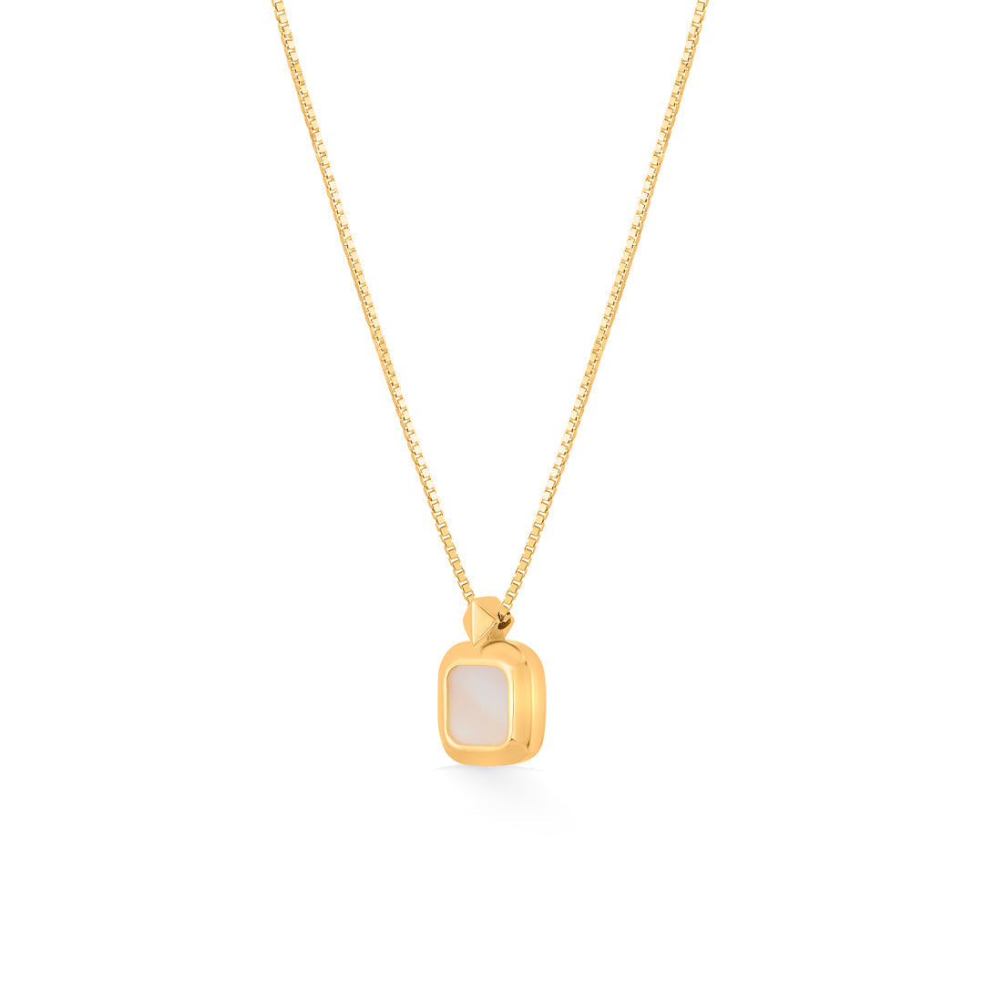 Soft Square Gold Necklace Set for Women