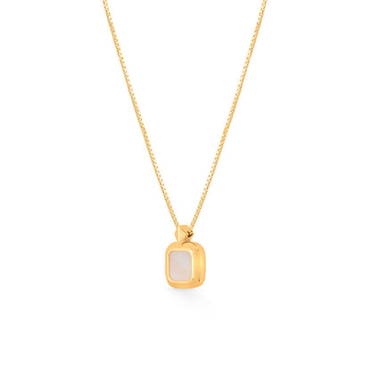 Soft Square Gold Necklace Set for Women