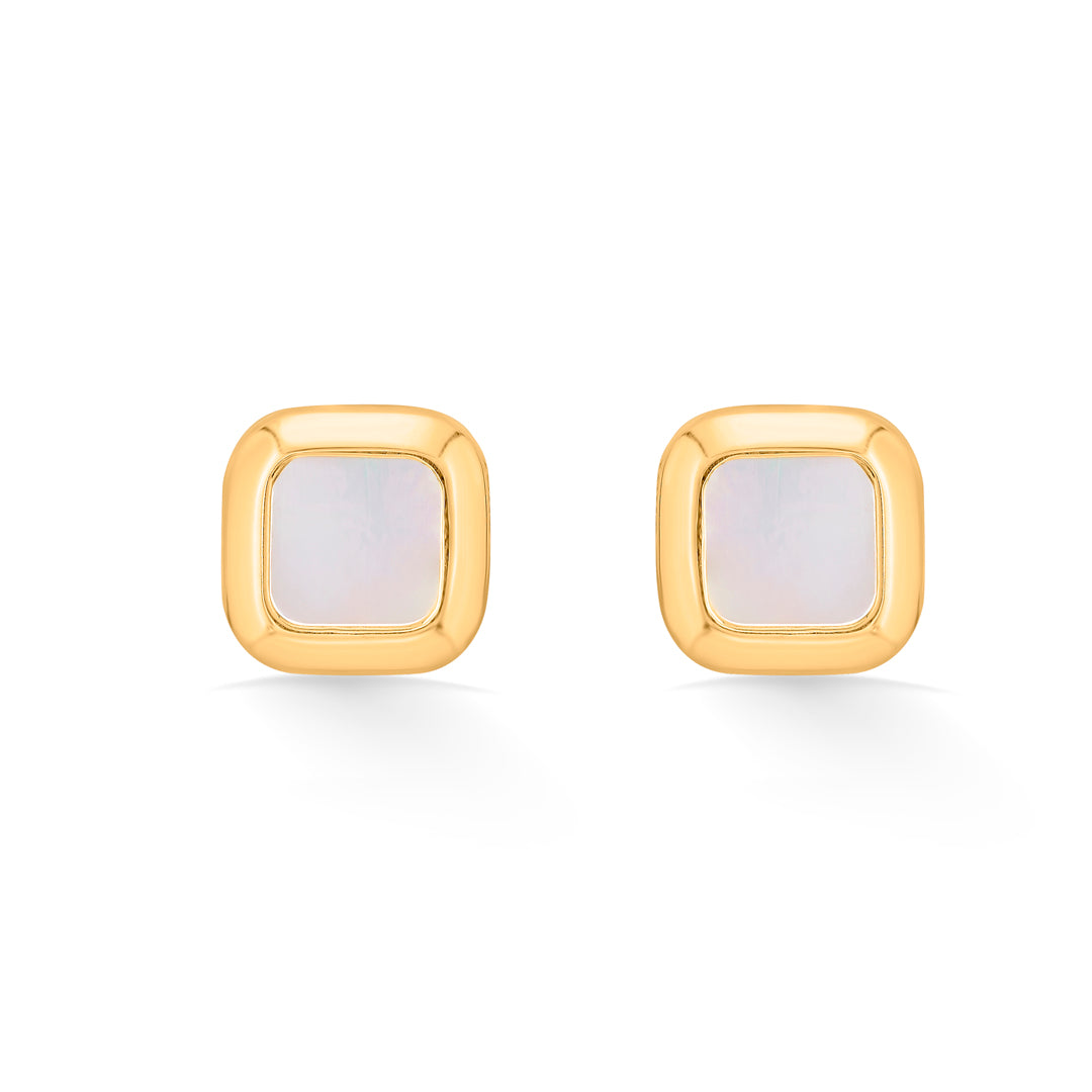Soft Square Gold Necklace Set for Women