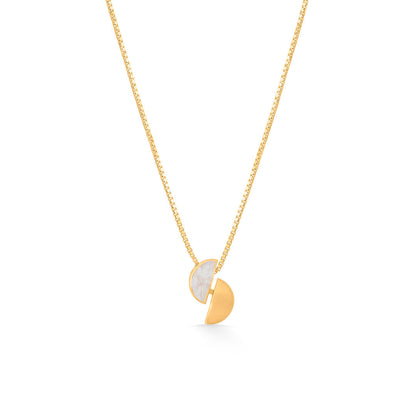 Open Halo Gold Necklace Set for Women