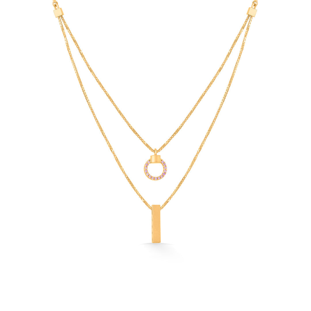 Delicate Luxe Gold Necklace Set for Women