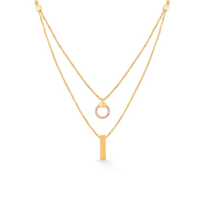 Delicate Luxe Gold Necklace Set for Women