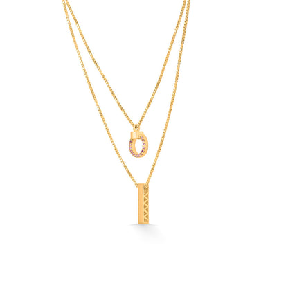 Delicate Luxe Gold Necklace Set for Women