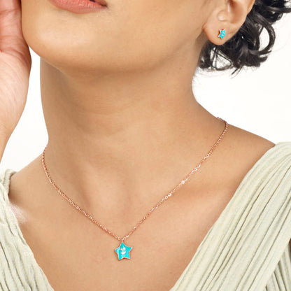 Star Shine Gold Necklace Set for Women