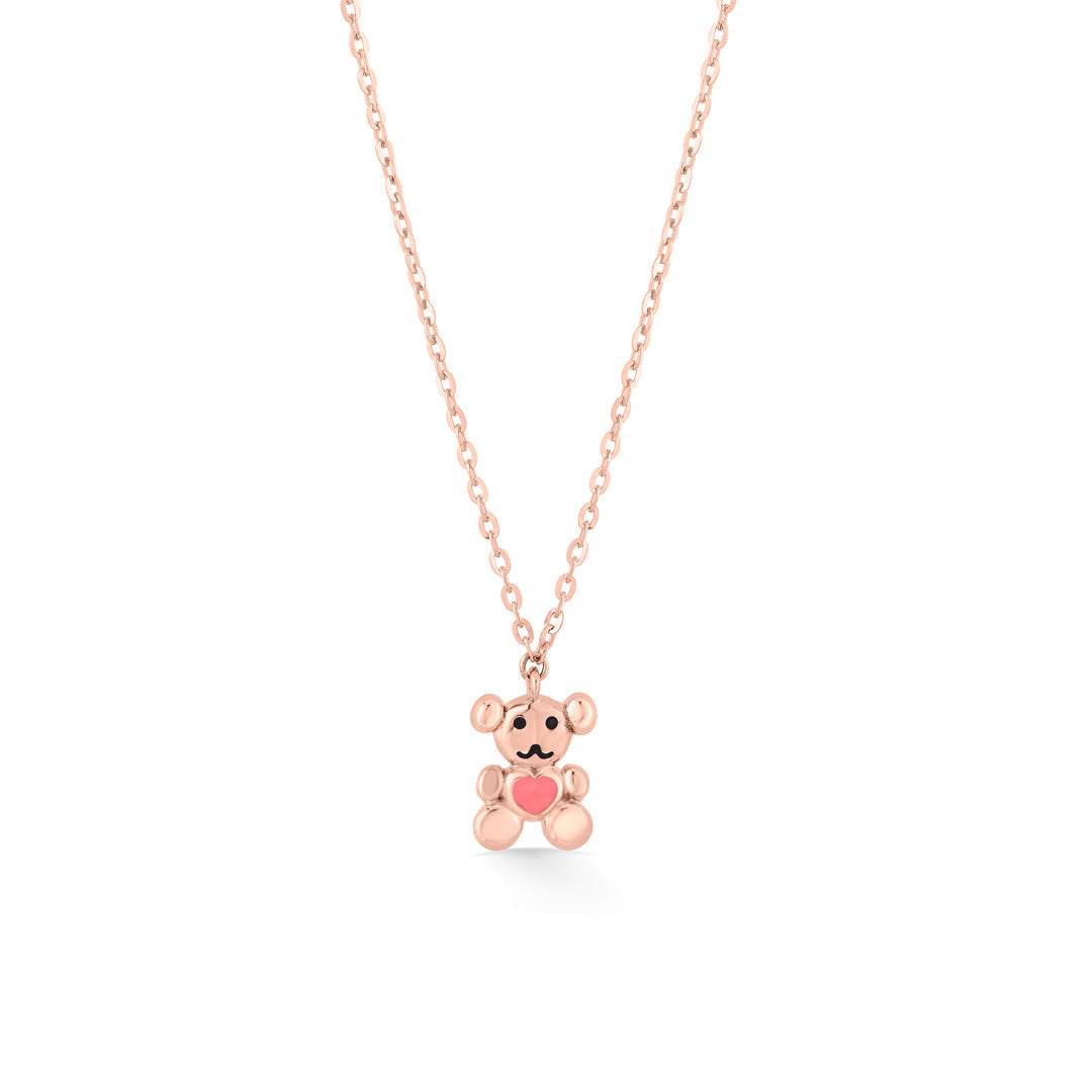 Teddy Love Gold Necklace Set for Women