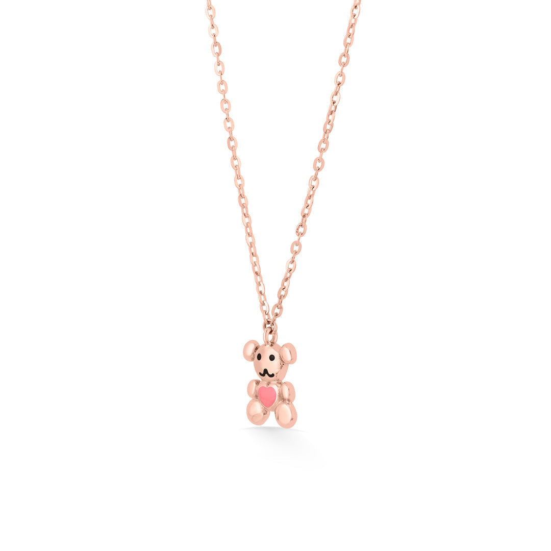 Teddy Love Gold Necklace Set for Women