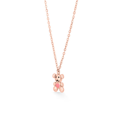 Teddy Love Gold Necklace Set for Women