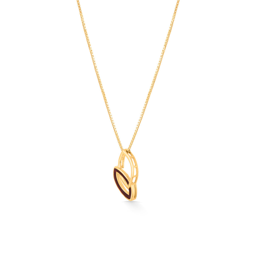 Lilac Weave Gold Necklace Set for Women
