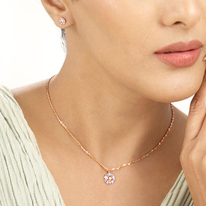 Bloom Smile Gold Necklace Set for Women