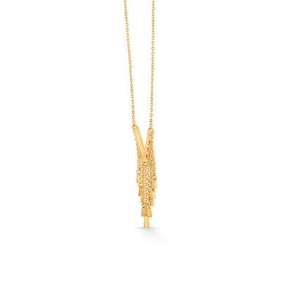 Sunbeam Drop Gold Modern Necklace for Women