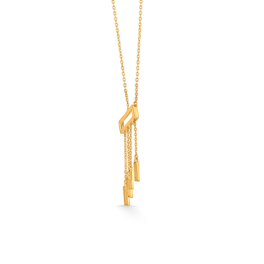 Bar Flow Gold Modern Necklace for Women