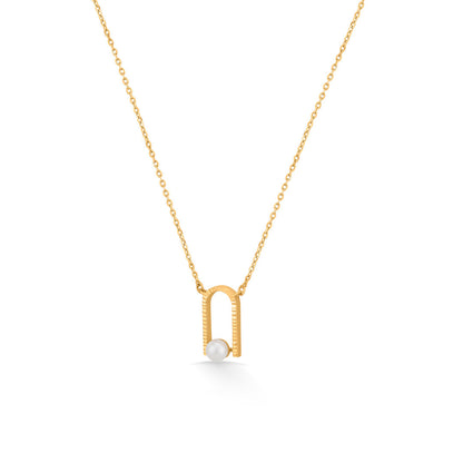 Pearl Edit Gold Modern Necklace for Women