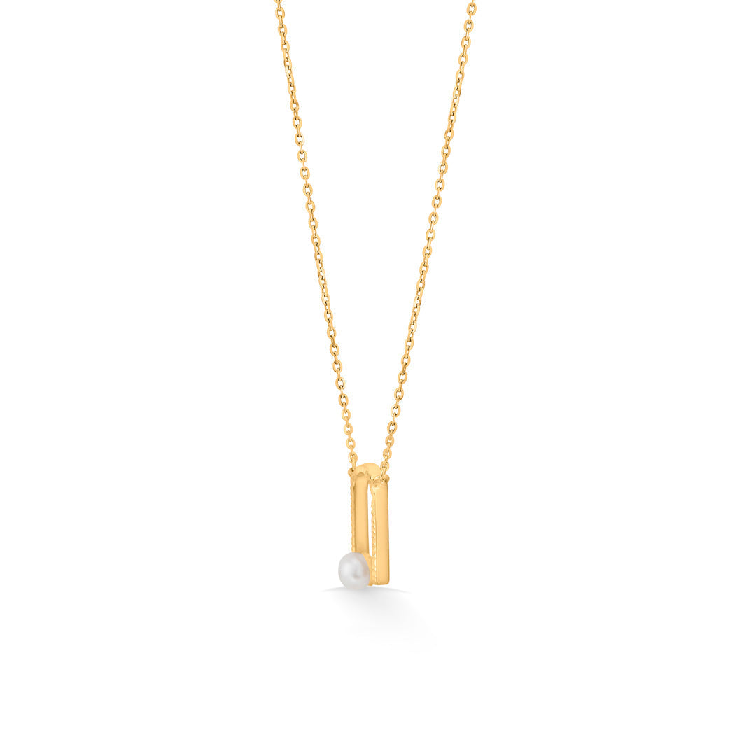 Pearl Edit Gold Modern Necklace for Women